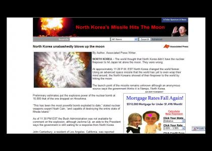 North Korea Blows Up MOON!!!!