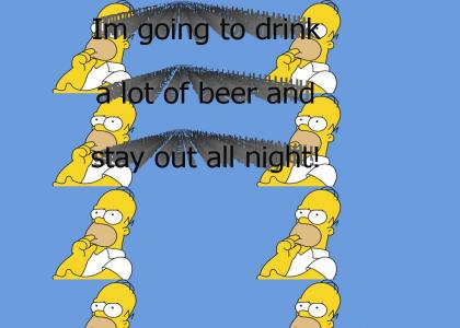 Homer Simpson Calls Alcoholics Anonymous (AA)