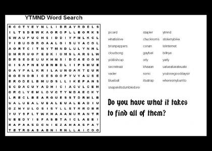 YTMND Word Search.