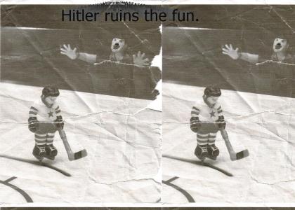 Hitler ruins a hockey game