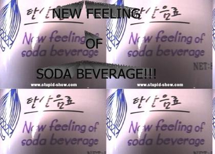 NEW FEELING OF SODA BEVERAGE