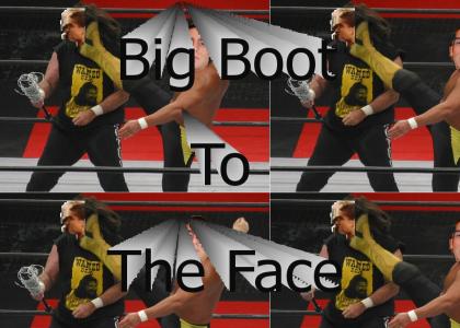 Big boot + Face = Owned