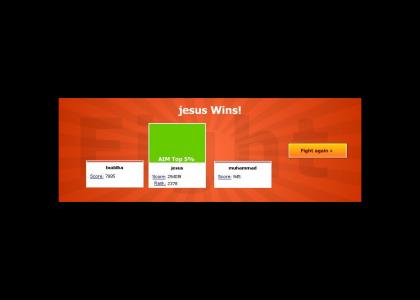 Jesus Wins AimFight! (www.aimfight.com)