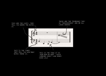 YTMND Fails at Sheet Music