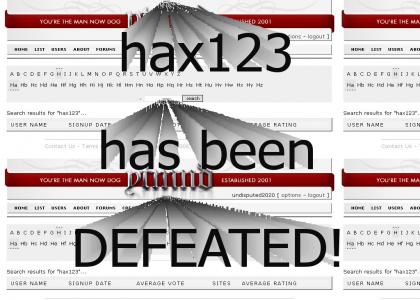 hax123 is dead!