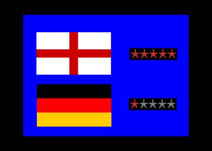 England upvoted over Germany