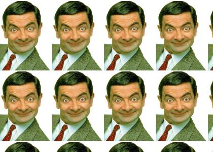 Mr Bean never changes his expression