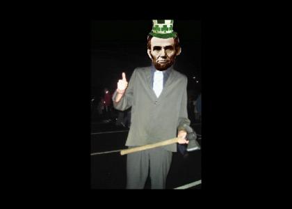 Irish Lincoln chops down Lincoln logs