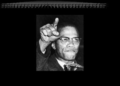 Malcolm X sounds it out