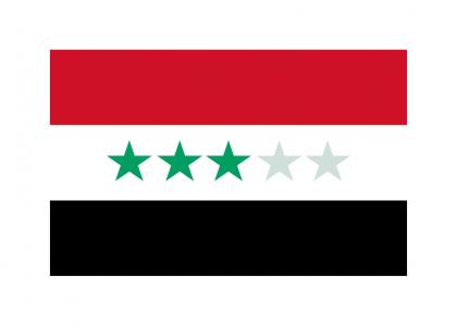 More understandable Iraq flag's meaning.