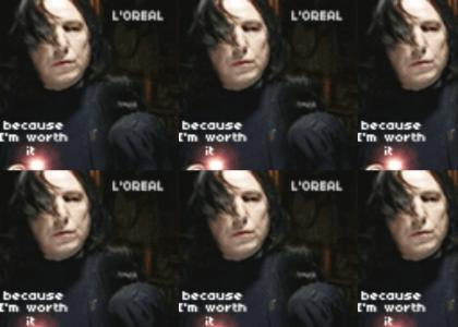 Snape is... a L'Oreal model!