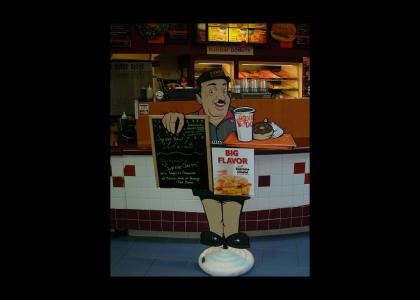 Hitler works for Dunkin Donuts