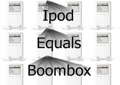 Ipod = Modern Day BOOMBOX