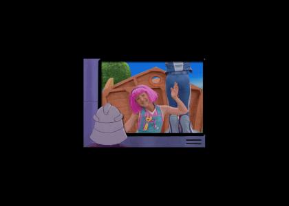 Shredder likes Lazytown