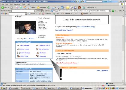 CJayC's myspace