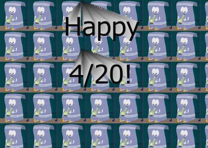Towlie is having a happy 4/20!