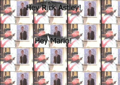 Mario and Luigi meet Rick Astley