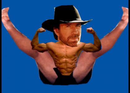 Chuck Norris punched his way out of the womb
