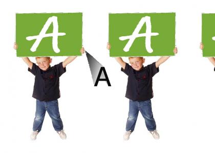 I love the letter A