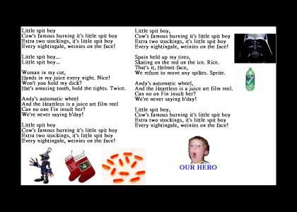 The real lyrics to Speedy Speedy Boy (Fixed)