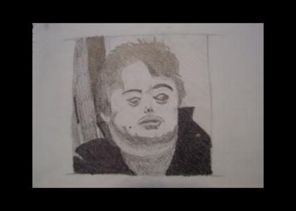 I drew Brian Peppers for art class