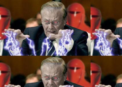 Darth Rumsfeld kills a Reporter