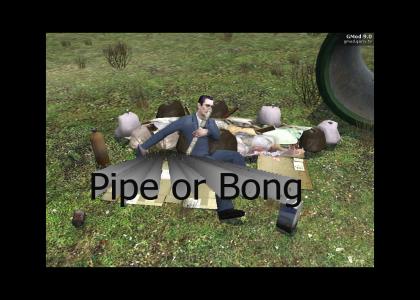 Gman with pipe or bong