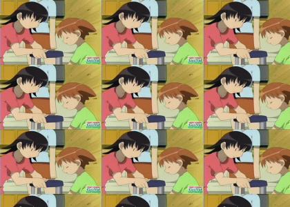 Epic Stool Maneuver (Azumanga)