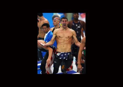Michael Phelps belts out a facemelter