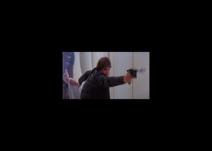 Aha!!! Vader caught Han Solo's Blaster