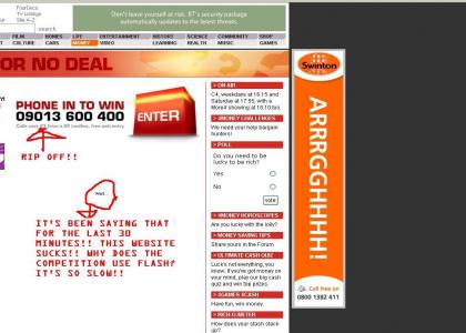 Channel 4's CRAPPY Deal or No Deal site FAILS at life!