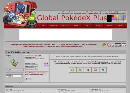 Global PokedeX Plus - Hatch 'em all! -> Pokemon Information