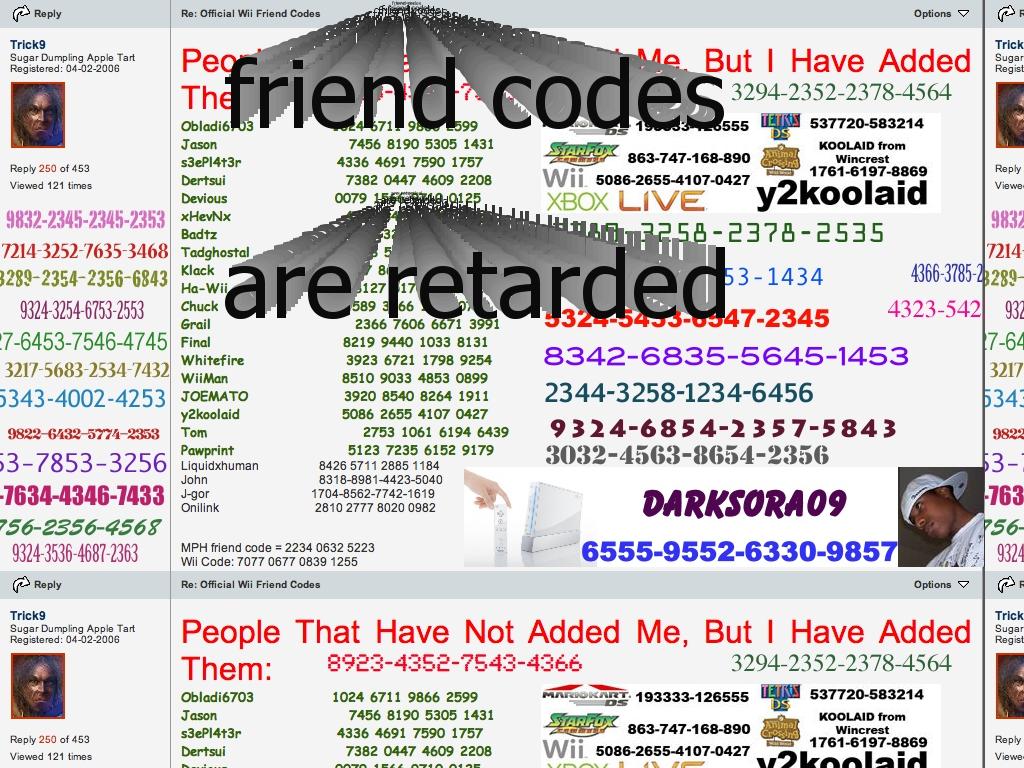 friendcodes