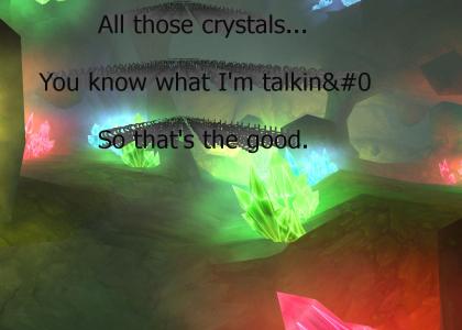 All those crystals