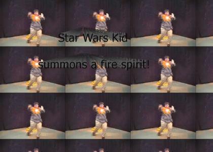 Star Wars Kid Summons A Fire Spirit
