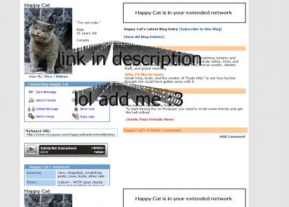 Happy Cat HAS a Myspace