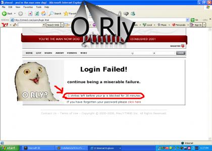The O rly log in attempt