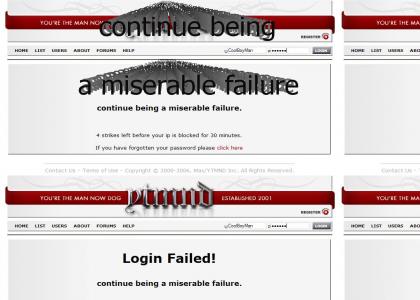 Login Failure