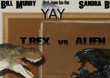 T-rex Vs Alien REDONE