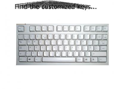 DownvoterX's customized keyboard