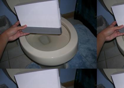 let's wii in the toilet!
