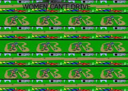 Women can't fucking drive.
