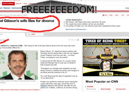 Mel Gibson Divorced!
