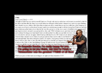 Breakup Letter, Dramatic reading by Kanye West