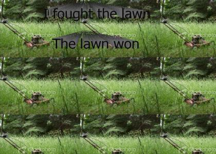 I fought the lawn