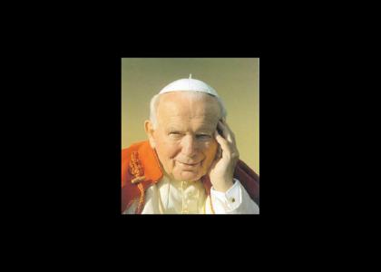 Pope John Paul II looks into your soul