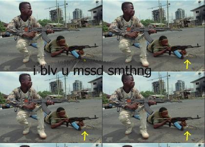 Liberian Rifle: Bang! Click. "WTF!!"