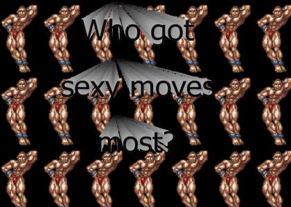 Who got sexy moves most?
