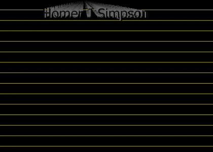 Homer J Simpson
