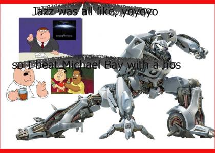 Peter Griffin hates autobot Jazz